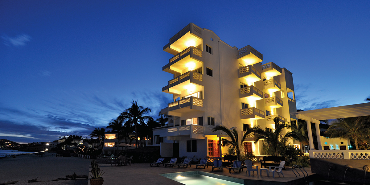 Vista del hotel casa costa azul